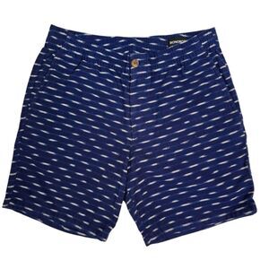 Bonobos Mens Blue Faded Striped Drawstring Preppy Shorts Small